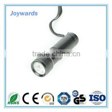 new arrival High power black mini 9 LED flashlight