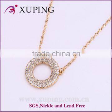 C205094/41755New arrival 18k gold color rhinestone necklace