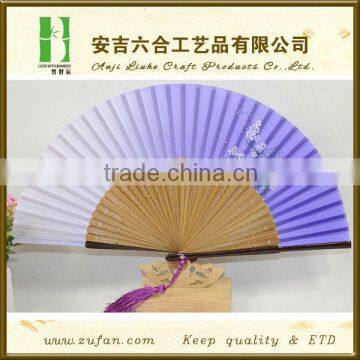 Japanese style boutique folding silk bamboo fan