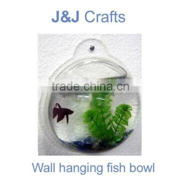 acrylic wall hanging fish bowl