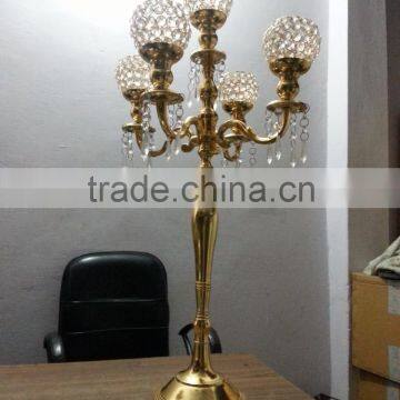 crystal gold candelabra