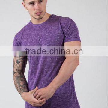 Custom sport dry fit blank t-shirt mens cotton polyester running t shirt