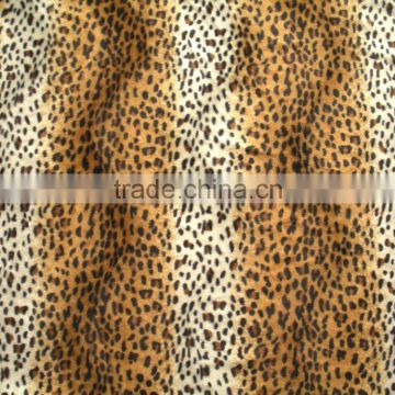 faux leopard plush fabric