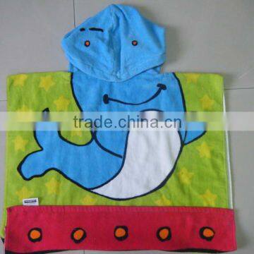 100% Cotton Children Bath Towel Beach Towel Hooded Towel photo-5