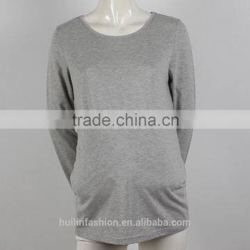 2015 OEM Factory Wholesale 100% Cotton Long Sleeve T Shirts Maternity Clothes photo-3