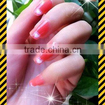 2015 newest arrival &cheapest nail stickers with pink*white*blue nfc nail stickers