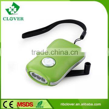 Cheap Price ABS 3 LED Hand Crank Emergency Dynamo Flashlight For Lighting photo-4