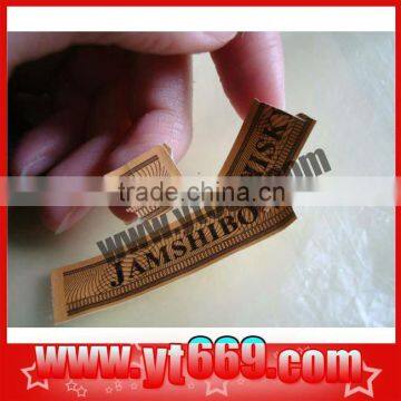 Anti-fake paper tamper evident security fragile sticker