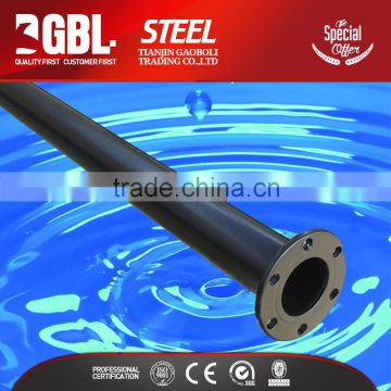 Round Section Shape hollow 2 inch HDPE coated steel pipe