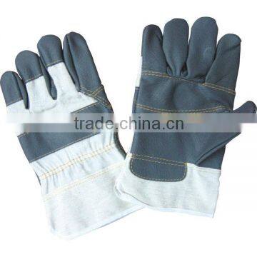 Dark Color Patched Palm Furniture Leather Glove