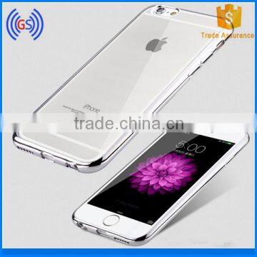 TPU Mobile Phone Back Cover Electroplating TPU Phone Case Slim Cell Phone Cover for iphone 7