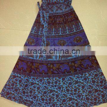 Beach wear Cotton skirt wrap around skirt sarong style skirt