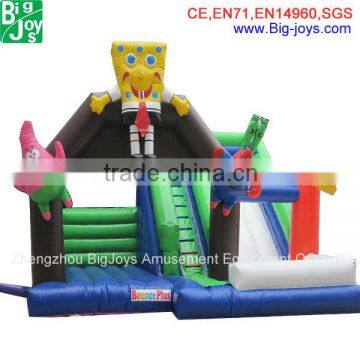 inflatable spongebob castle,inflatable bouncer commercial,inflatable bouncer with slide