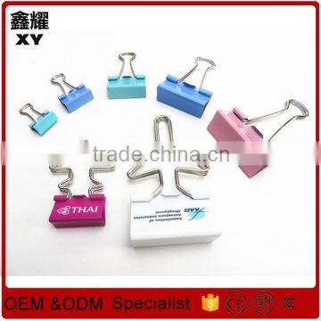 Lovely customer printing sheet colorful assorted shapes binder clip