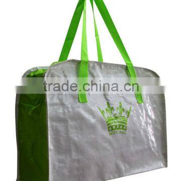 canvas pp woven shopping bags tape handle(2W-2065)