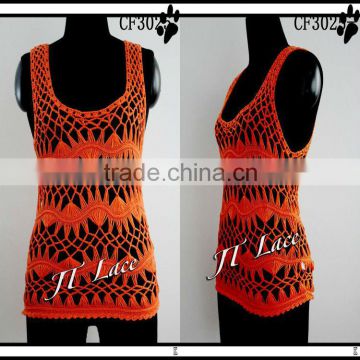 handmade crochet garment tops