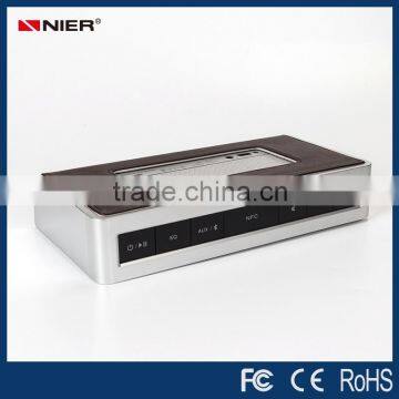 High Quality 40w Premium Leather Cover Design Mini Hifi Portable Bluetooth Speaker photo-2