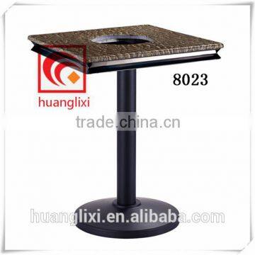 Composite table frame, composite glue bottom seat, black table feet