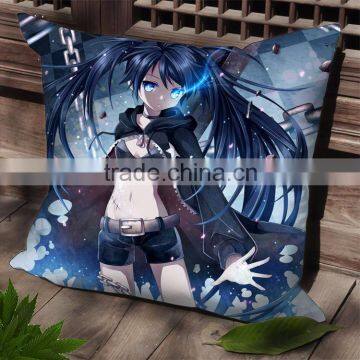 New Black Rock Shooter Anime Dakimakura Square Pillow Cover SPC50