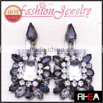 2014 Soldering Cup Chain Craft Fashion Crystal Earring