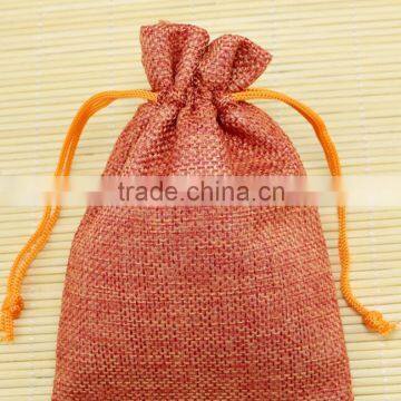 13x18cm Handmade Cotton Drawstring Burlap Wedding Party Favor Christmas Gift Packaging Bags Pouches Jute Bags photo-6