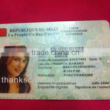 Provide Design~~!!! High Strength plastic Photo ID Cards printing