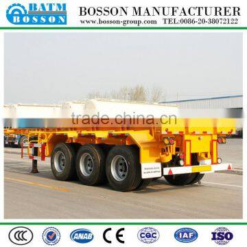 container truck trailer 3 Axles Skeletal Type 40 Feet Container Trailer For Sale/40ft container transport chassis