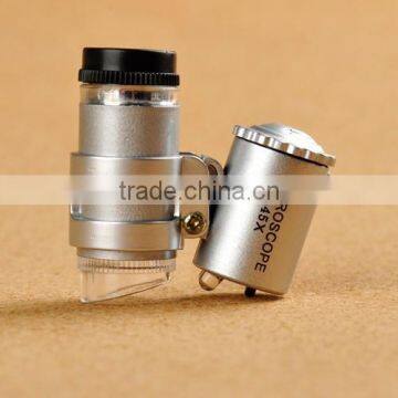 New 45X Microscope Loupe Pocket LED Magnifier