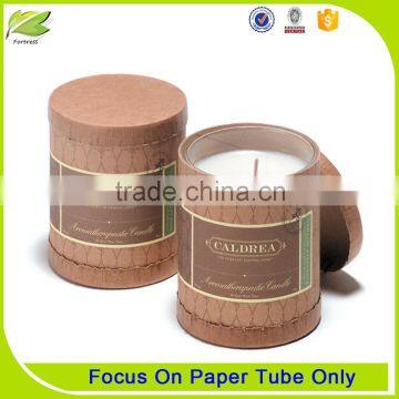 Candle paper tube packaging supplies , round paper box for candle packaging