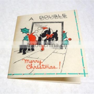 Customized Sweety Kraft Paper Christmas Greeting Card for the Special Day