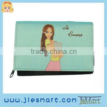 JSMART folded wallet custom printing no MOQ design printing acceptable