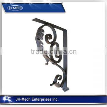 Hand Forged Iron Leaf Bracket