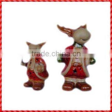 2013 new design small deer figurines for 2013 Christmas