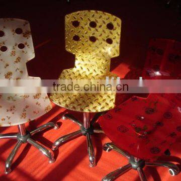 Acrylic Chair With Cloth In the Acrylic Material
