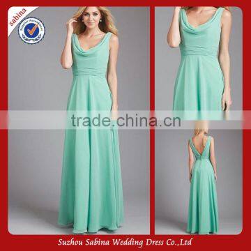 Hot Sale Formal Long Mint Green Chiffon evening Dresses