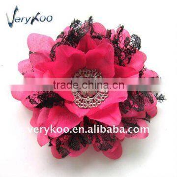 Fashionable 4" Combo Vintage Lace Flower (FCK-117690125-D)