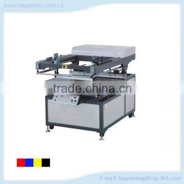 Electronic oblique arm flat vacuum screen printing machine
