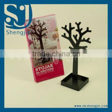Trade Assurance POP jewellery display stand/acrylic box/acrylicHole Clear Acrylic Tongue Bar ,Tree shape Jewellery Display Stand