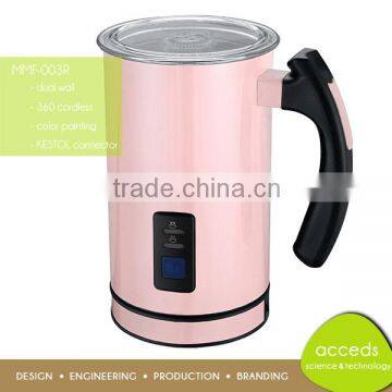 Hot Selling Pink Hand Automatic Coffee Maker Milk Frother