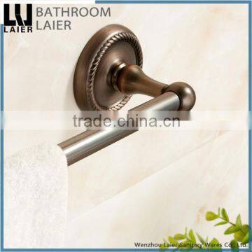 Customized Western Unique Design Zinc Alloy Antique Copper Finishing Bathroom Accessories Wall Mounted Single Towel Bar photo-5