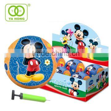 Inflatable fabric ball with rubber bladder custom design