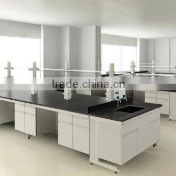 ChemBench Reserch Institute Laboratory Steel Central Bench w/ Fume Extraction, 1800lbs Capacity 48-60'' Depth x 30-36'' Height photo-2