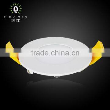 LED Round ceiling panel light slim Aluminum Hight efficiency ceiling down light 3w