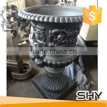 cast iron garden metal decorative flowerpot