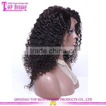 22 Inches Malaysian Deep Curly Hair Long Side Part Thin Skin Silk Base Full Lace Wig photo-4