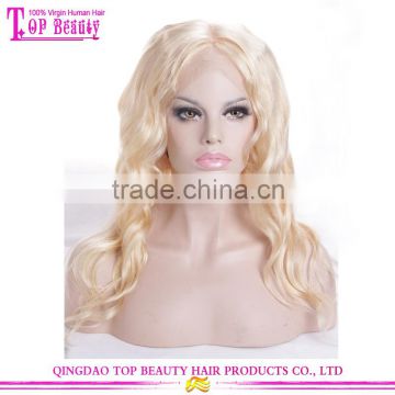 Hight Quality Body Wave 613 Blonde Wig Silk Top Full Lace Wigs For White Women