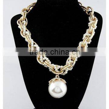 Top Quality Pearl Chunky Choker Pendant Statement Necklace Women Necklaces & Pendants Fashion Necklaces for Women 2014