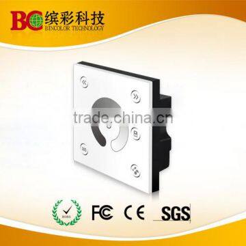 Fashion design 4 channel wall mounted single color led touch dimmer