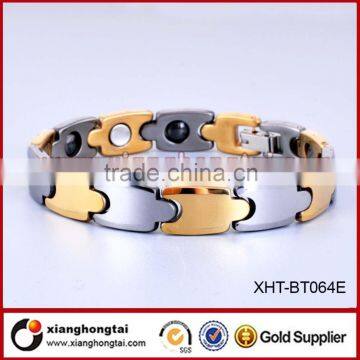 Factory price gold and silver tungsten germanium bracelet