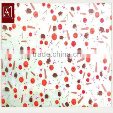 Printed Polyester Satin Microfiber Peach Skin Fabric For Home Textile